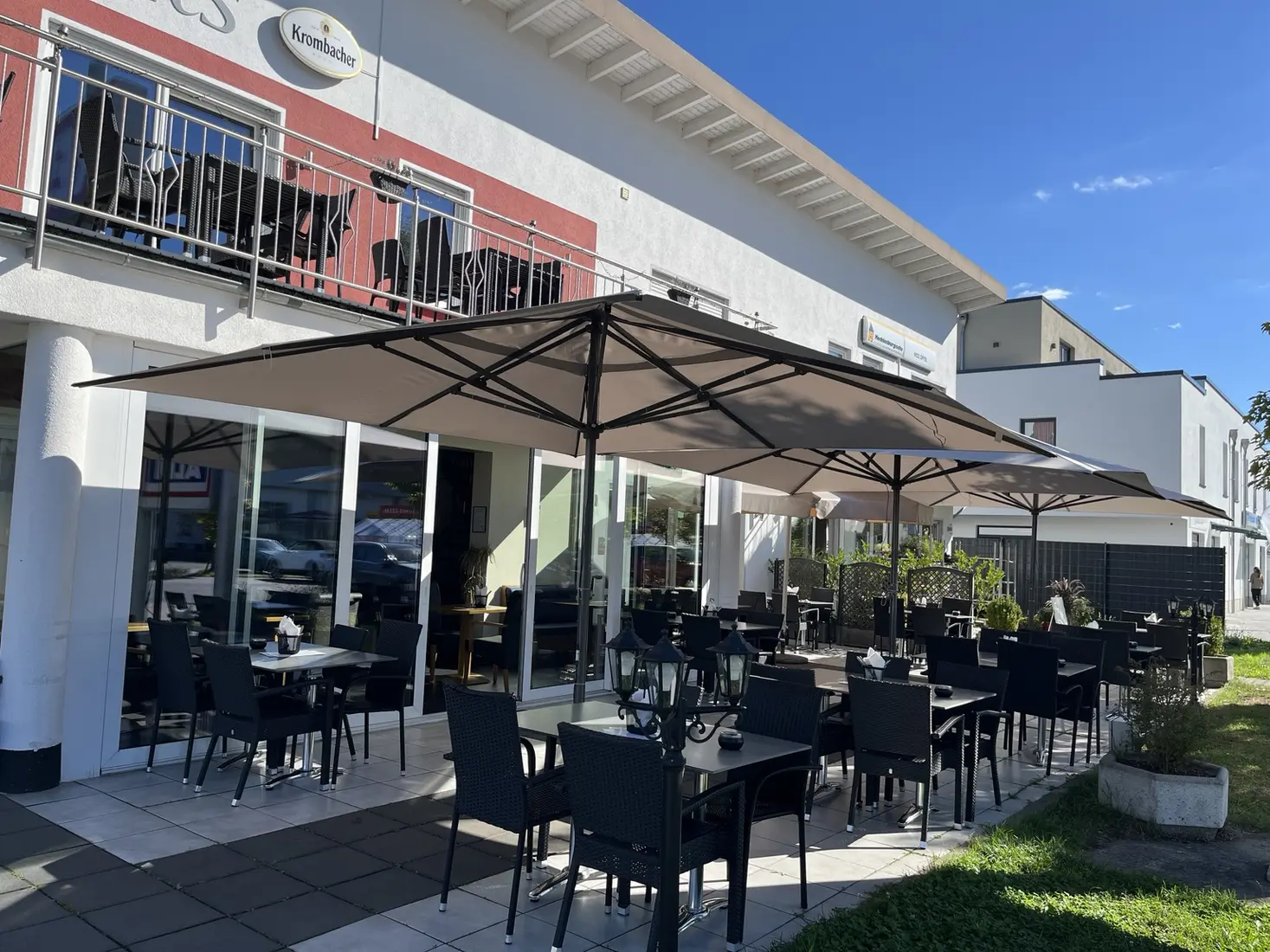 Terrasse von Kürshat’s in Fronhausen